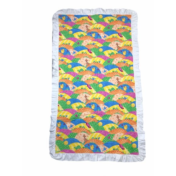 Quilt Wallhanging Embroidery Disney Characters Colorful Ruffles 4"x2.5" - Picture 2 of 11